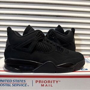 New Air Jordan 4 Retro Black Cat 2025 Men’s Size 10 B-Grade FV5029-010
